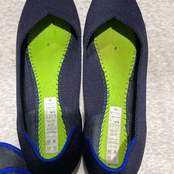 Rothy's The Point Women's Size 9 US Maritime Navy Pointed Toe Slip on Shoes - Picture 9 of 12